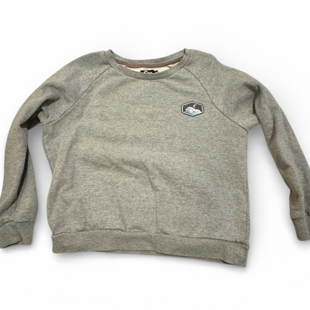 Women’s ZYIA Heather Gray Cropped Sweatshirt Size Medium Excellent Condition